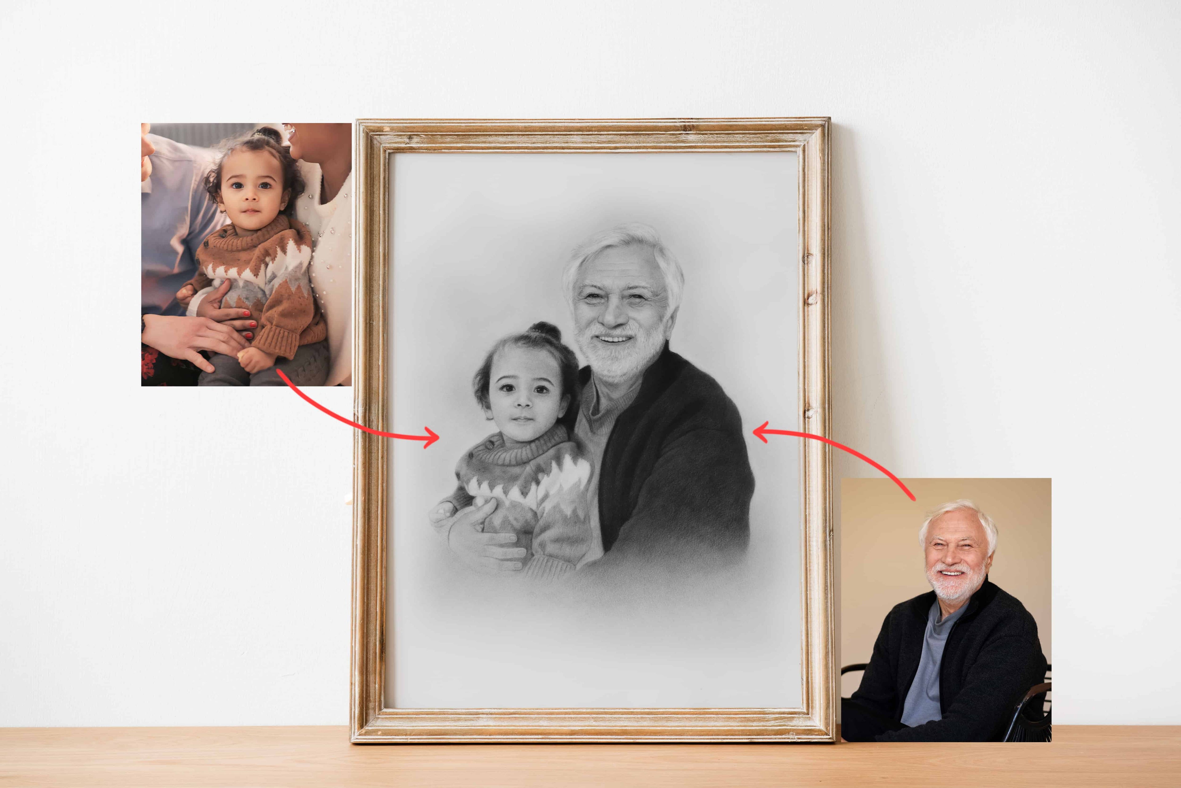 Handmade Sketch Order Online - A Pencil Portrait from Photo