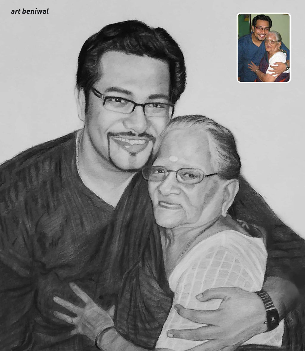 Couple Pencil Portrait