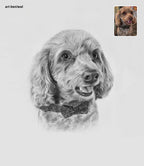Custom Dog Pencil Portrait