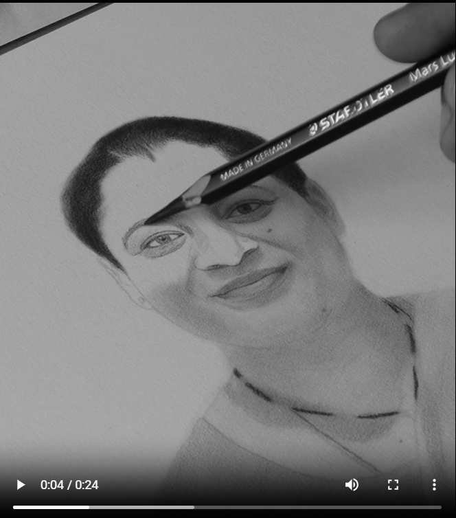 Personalized Pencil Sketch Portrait – Best Birthday Gift for Girlfriend/Wife